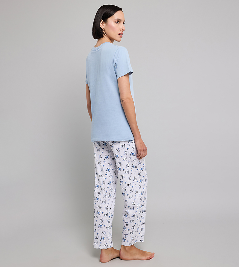 طقم بيجاما بطبعة