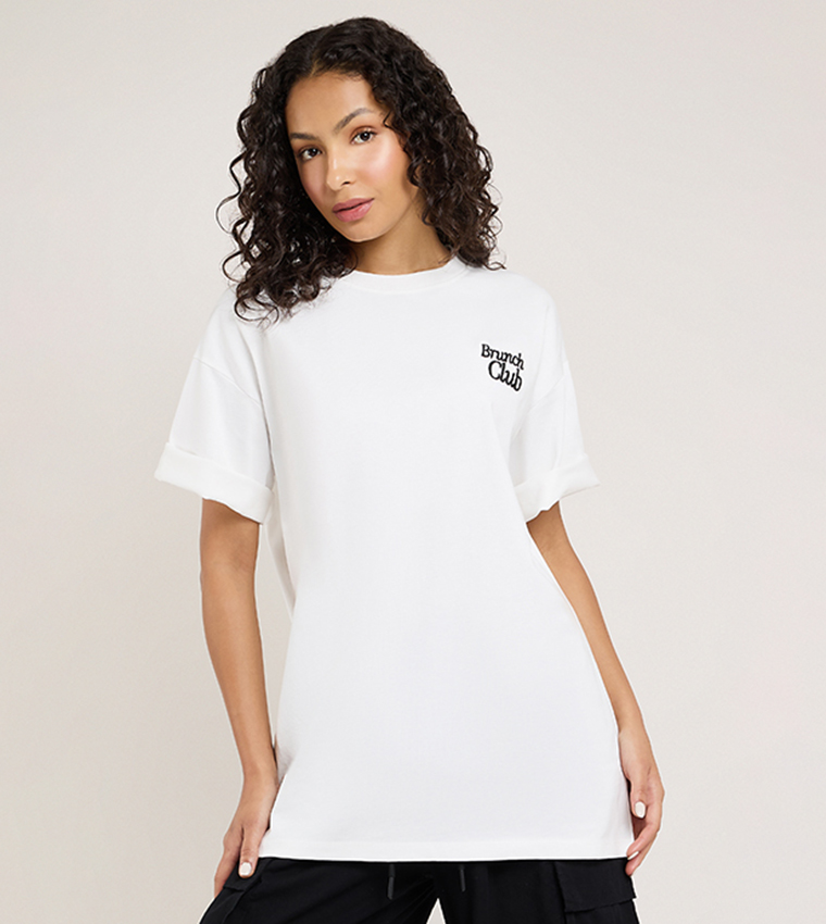 أر آند بي  تيشيرتات  كم قصير  - أبيض Short Sleeve T-Shirts