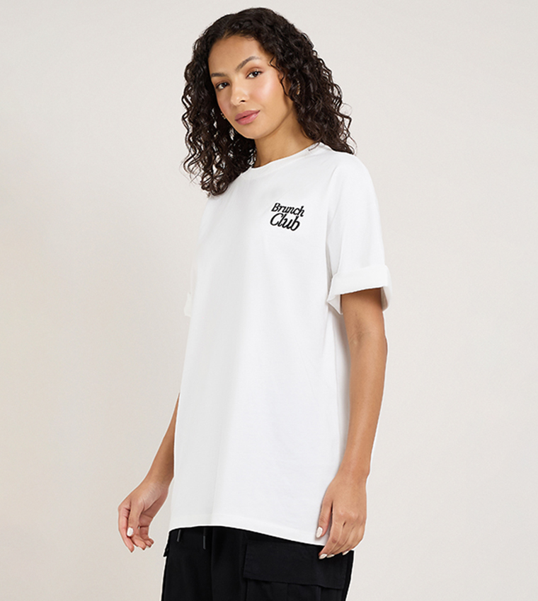 أر آند بي  تيشيرتات  كم قصير  - أبيض Short Sleeve T-Shirts