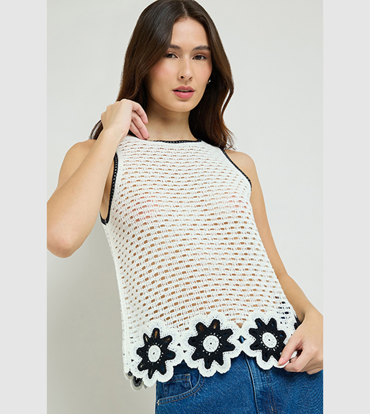 Crochet Sleeveless Top