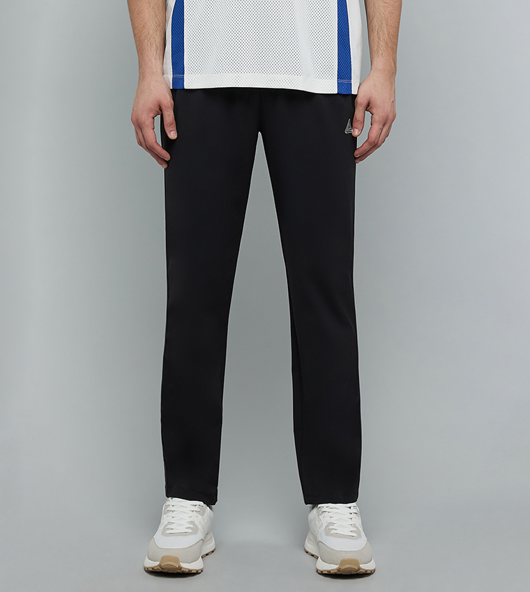 Solid Trackpants with Drawstring Waist