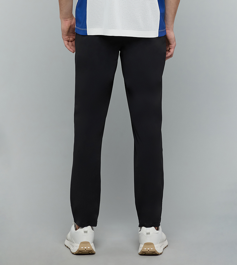 Solid Trackpants with Drawstring Waist