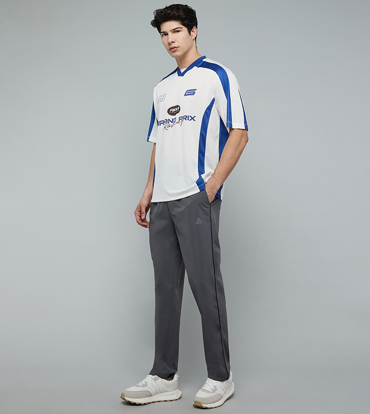 Solid Trackpants with Drawstring Waist