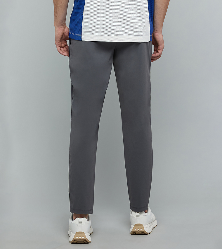 Solid Trackpants with Drawstring Waist