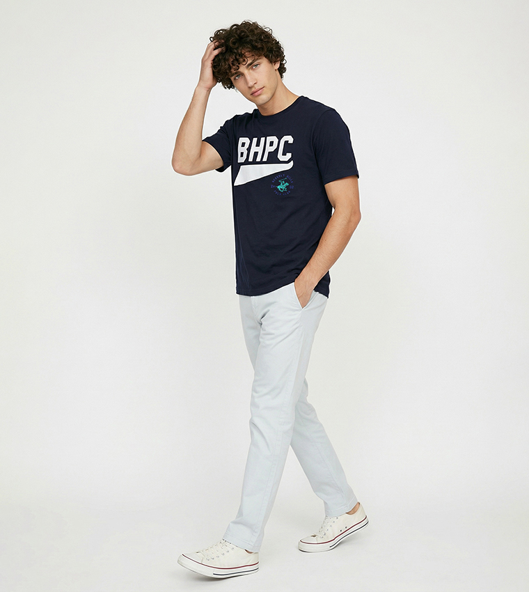 Logo Printed Crew Neck T-Shirt