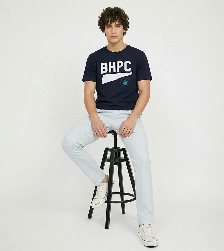 Logo Printed Crew Neck T-Shirt