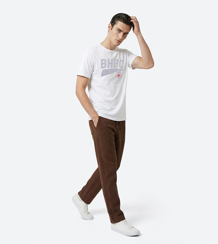 Logo Printed Crew Neck T-Shirt