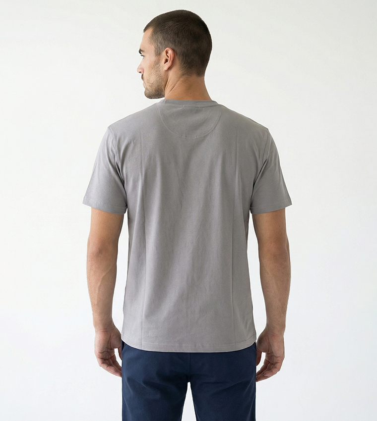 بيفرلي هيلز بولو كلوب  تيشيرتات بياقة دائرية  - رمادي Round Neck T-Shirts