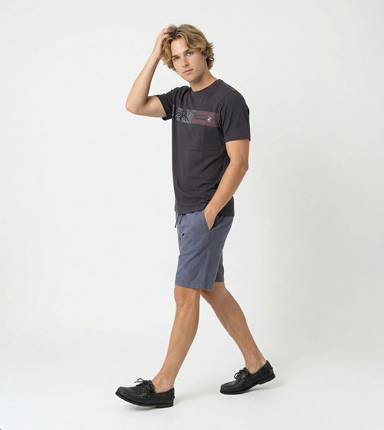Logo Printed Crew Neck T-Shirt