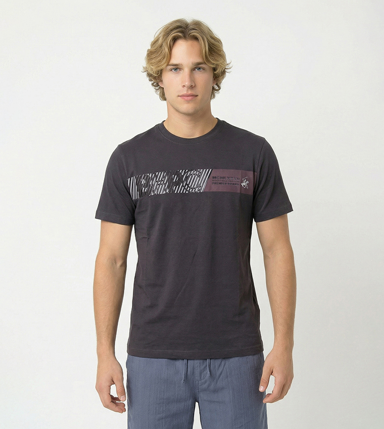 Logo Printed Crew Neck T-Shirt