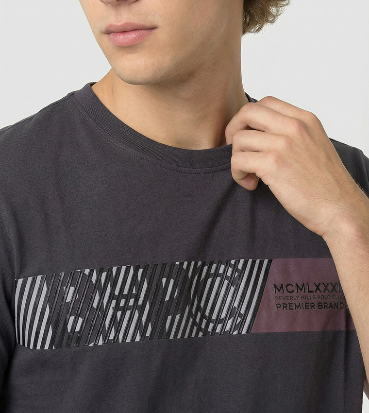Logo Printed Crew Neck T-Shirt