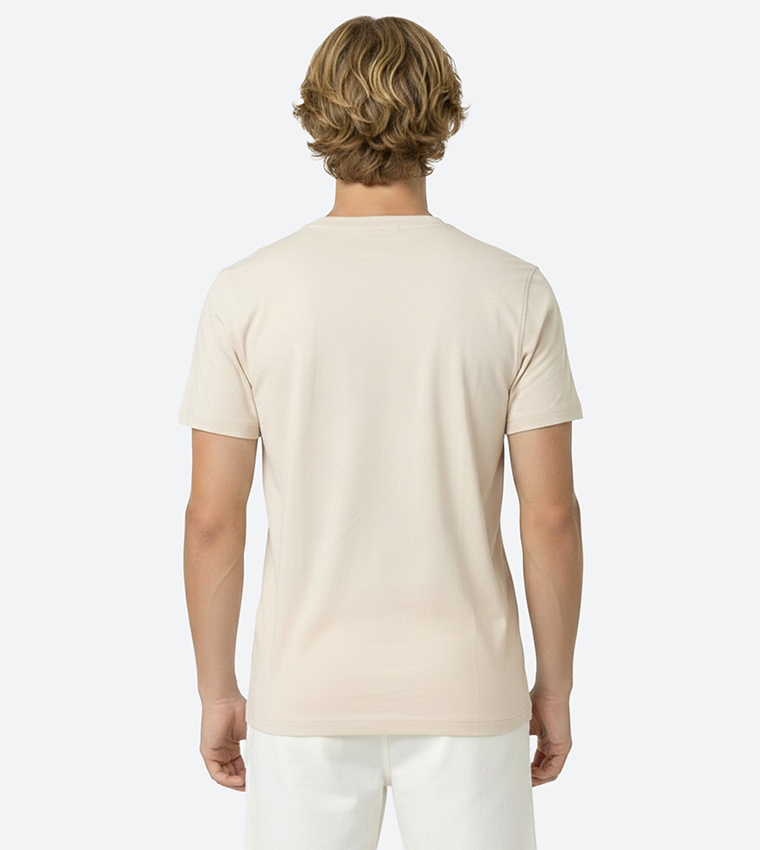 Logo Embroidered Crew Neck T-Shirt