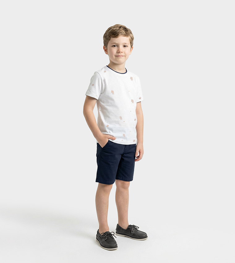 Logo Printed Crew Neck T-Shirt