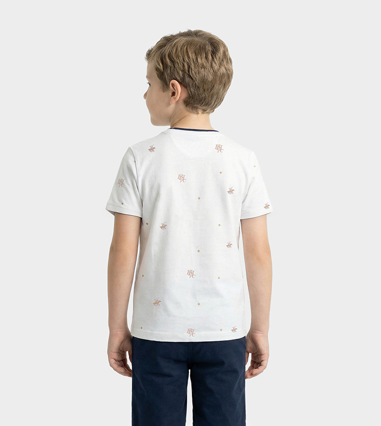 Logo Printed Crew Neck T-Shirt