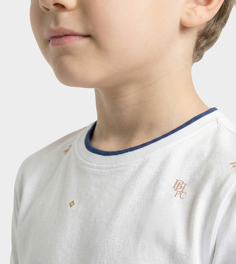 Logo Printed Crew Neck T-Shirt