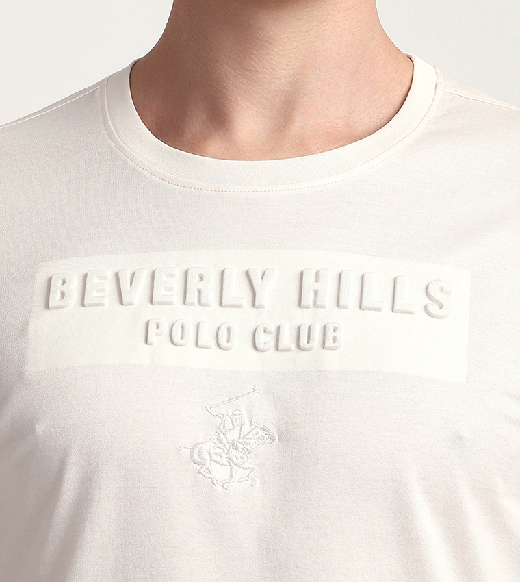بيفرلي هيلز بولو كلوب  تيشيرتات بياقة دائرية  - أبيض Round Neck T-Shirts