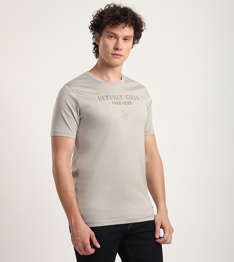 Logo Embossed Short Sleeves T-Shirt
