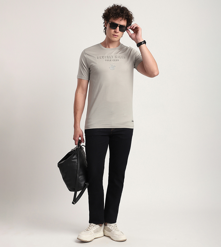 Logo Embossed Short Sleeves T-Shirt