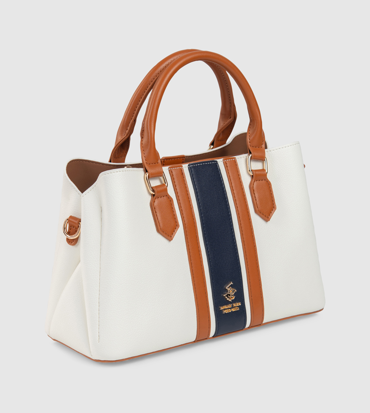Color Block Mini Satchel Bag