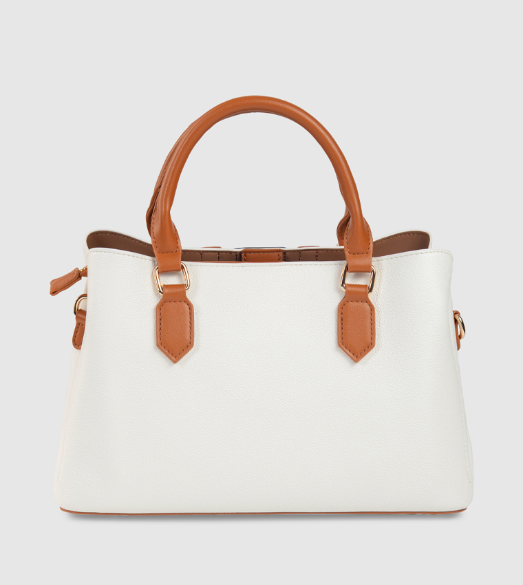 Color Block Mini Satchel Bag