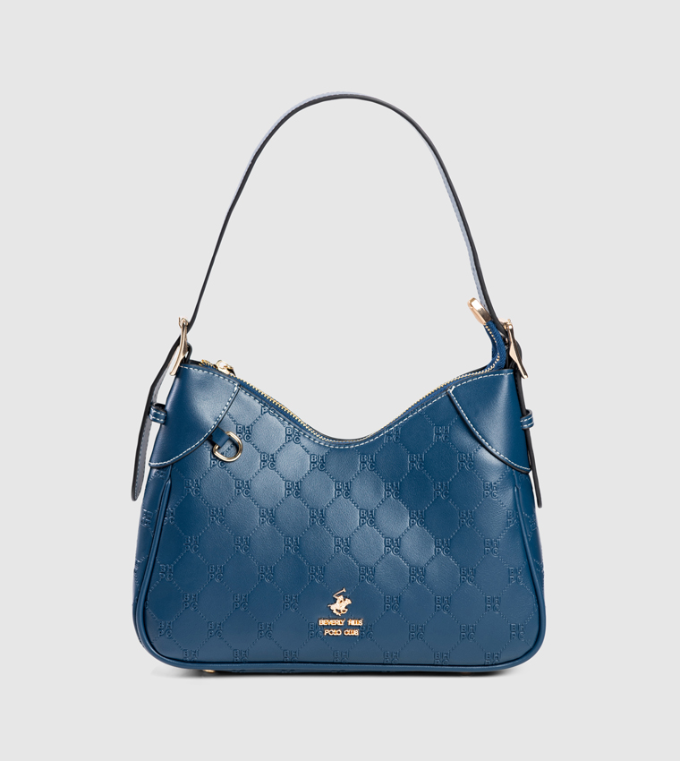Logo Embossed Shoulder Bag