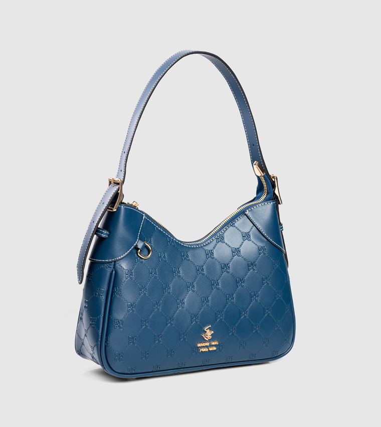 Logo Embossed Shoulder Bag