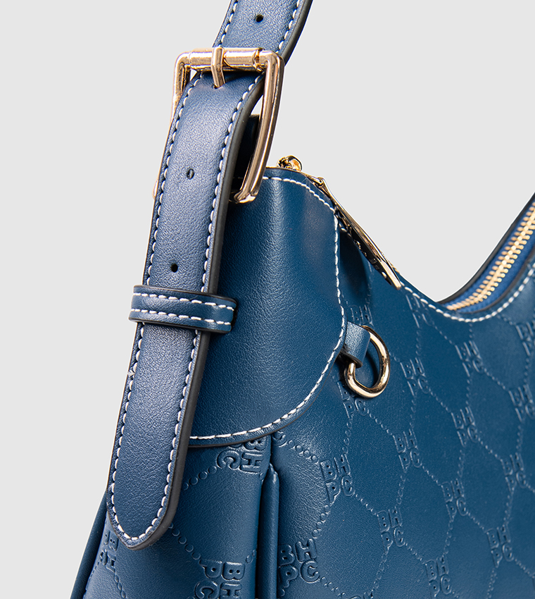 Logo Embossed Shoulder Bag