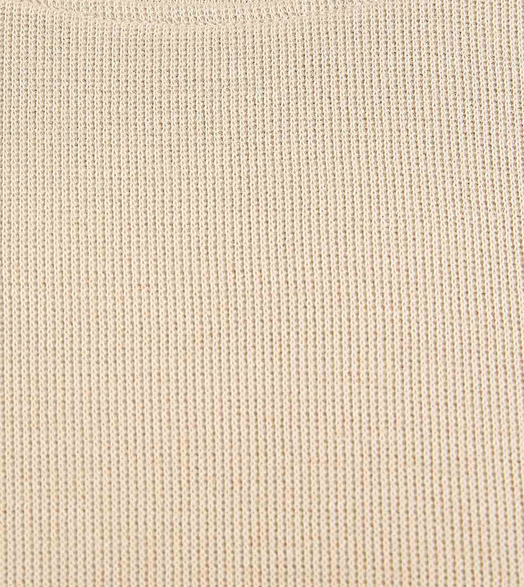 Textured T-Shirt with Crew Neck and Short Sleeves