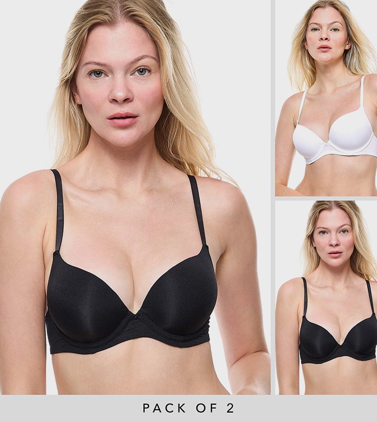 2 Pack Double Push-Up Bras