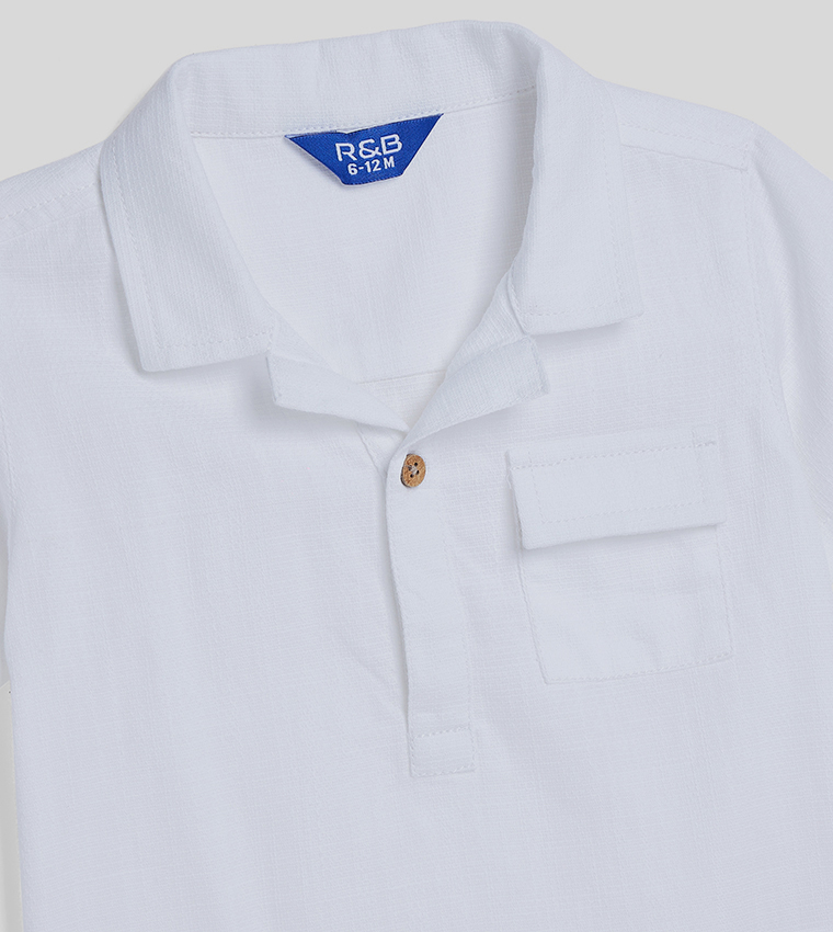 Solid Shirt and Shorts Set