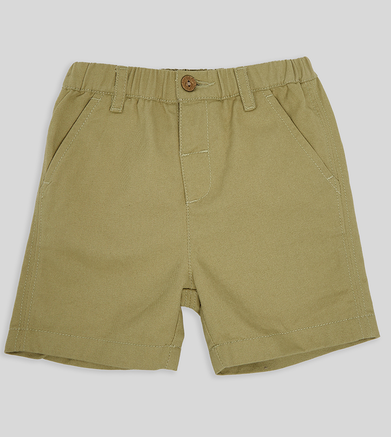 Solid Shirt and Shorts Set