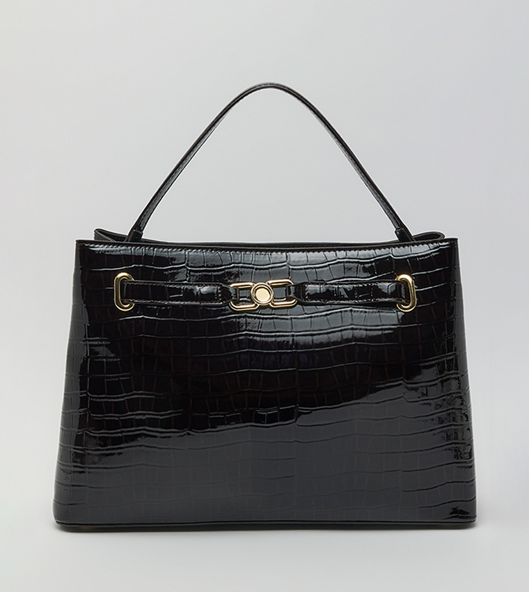 R&B  Handheld Bags - Dark Brown Handheld Bags