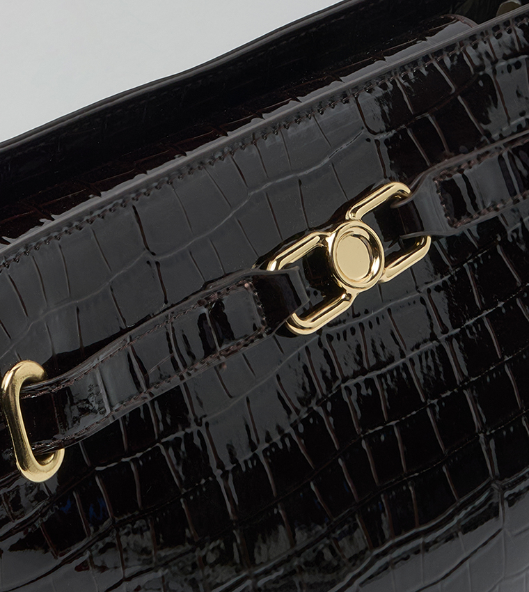 R&B  Handheld Bags - Dark Brown Handheld Bags