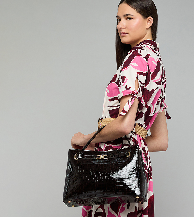 R&B  Handheld Bags - Dark Brown Handheld Bags