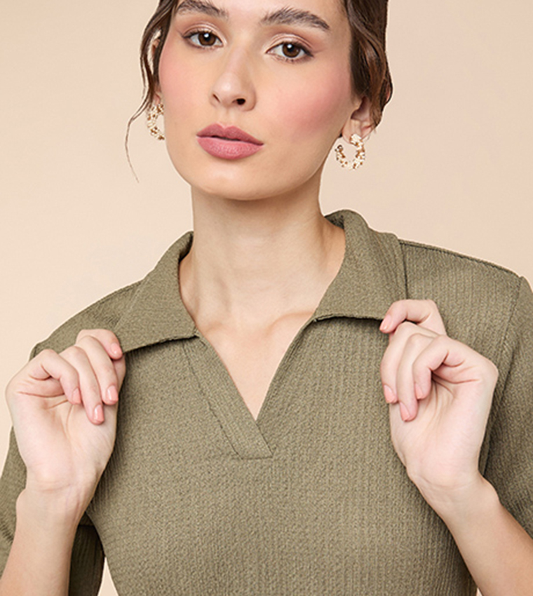 R&B  Polo T-Shirts - Olive Polo T-shirts