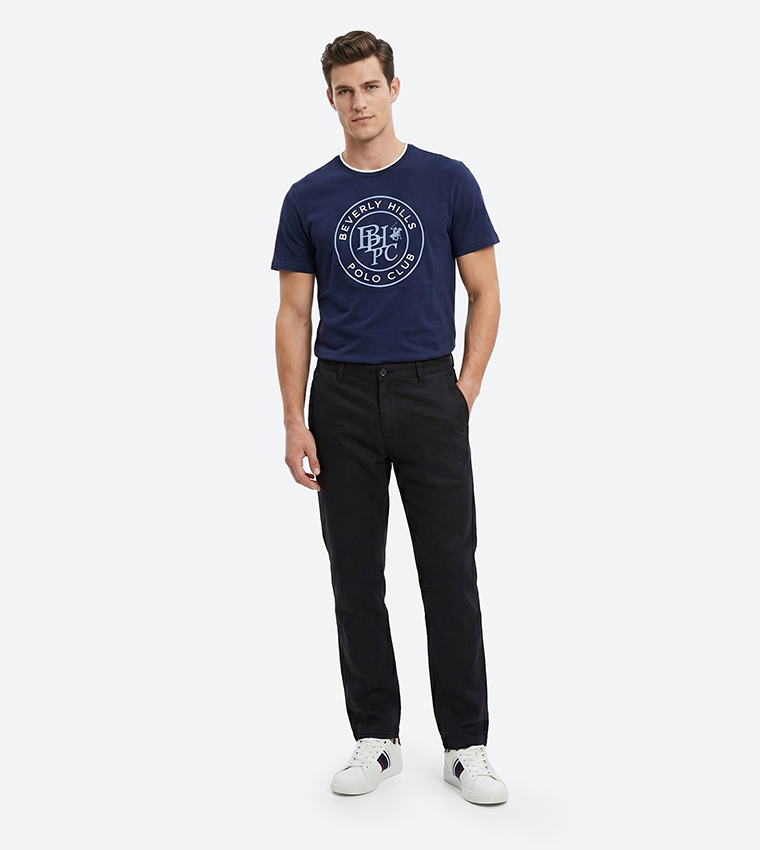 Solid Slim Fit Chino Pants