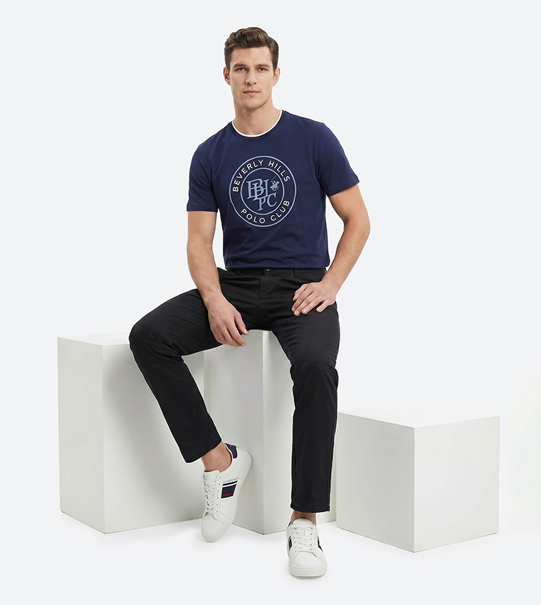 Solid Slim Fit Chino Pants