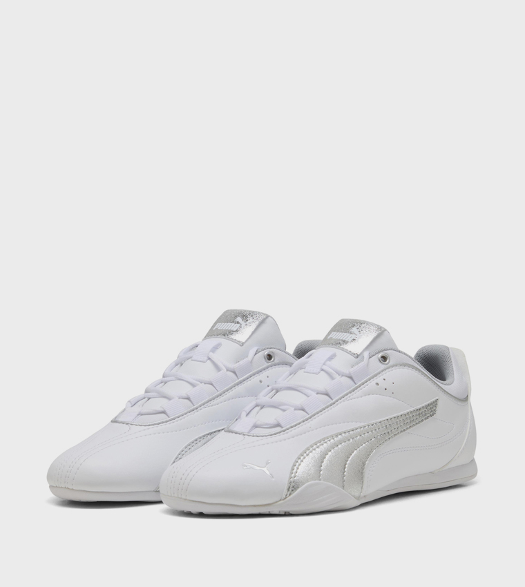 CATCH SOLEIL Metallic Whisper Lace-Up Sneakers