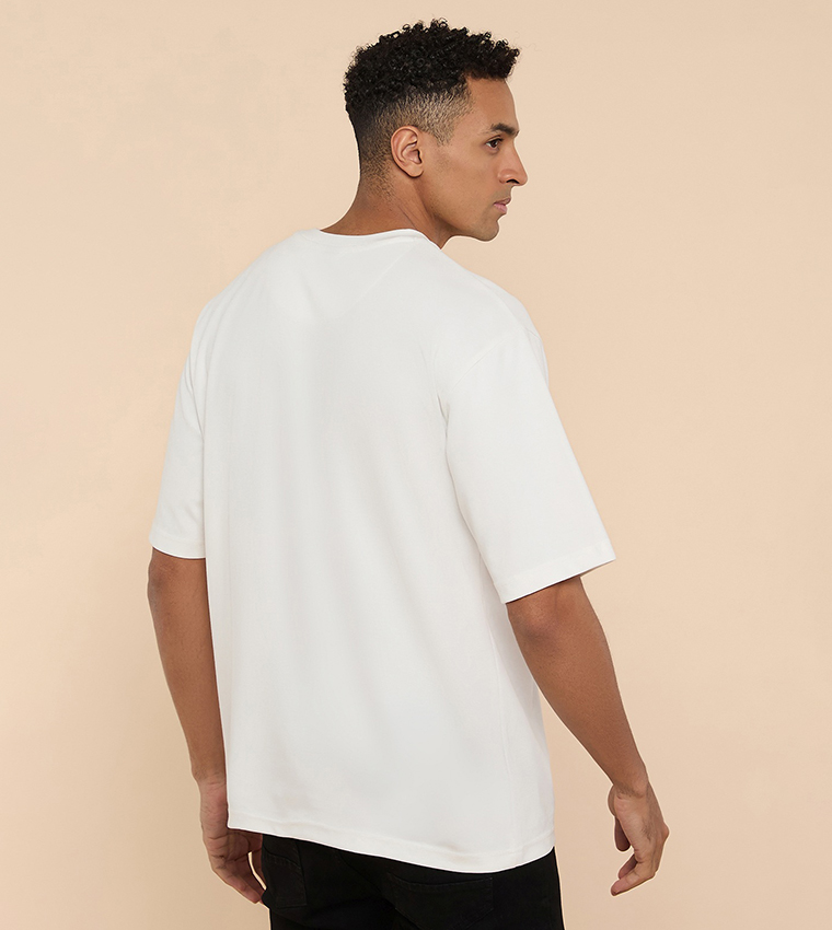 Solid T-Shirt with Crew Neck and Short Sleeves