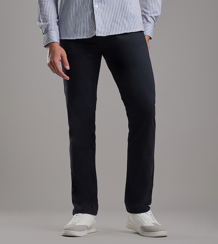 R&B  Casual Pants - Black Casual Pants