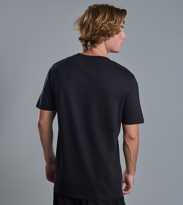 Solid T-Shirt with Crew Neck and Short Sleeves