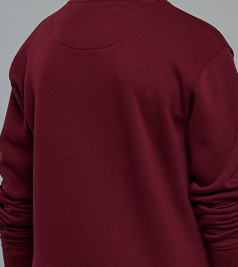 Printed Sweatshirt with Crew Neck and Long Sleeves