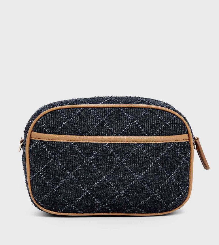 Distressed Denim Crossbody Bag