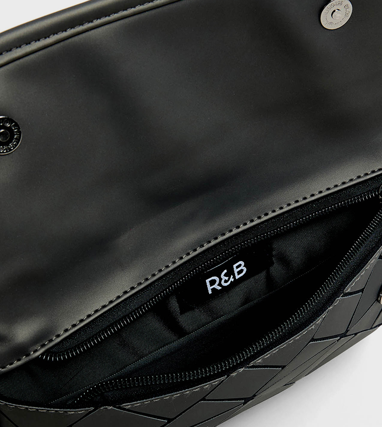 Diamond Patterned Crossbody Bag