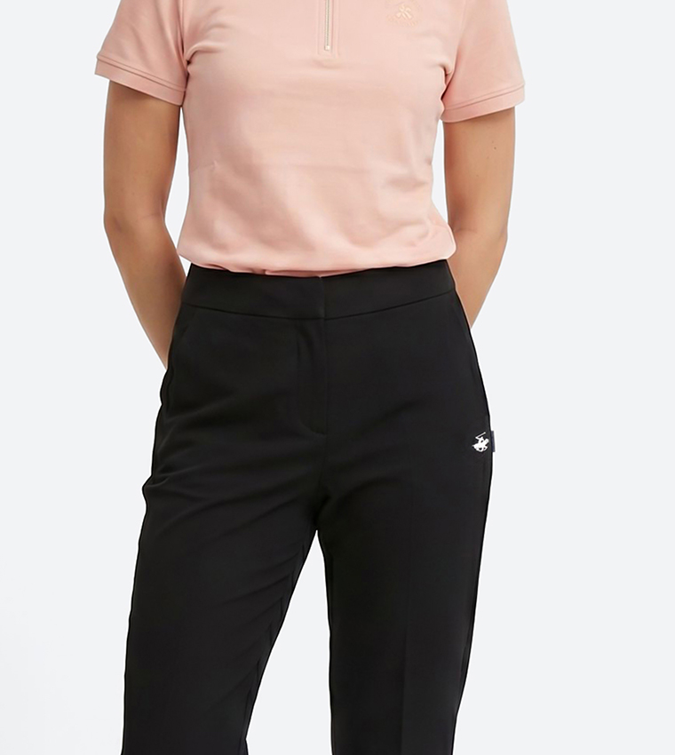 Solid Slim Fit Trousers