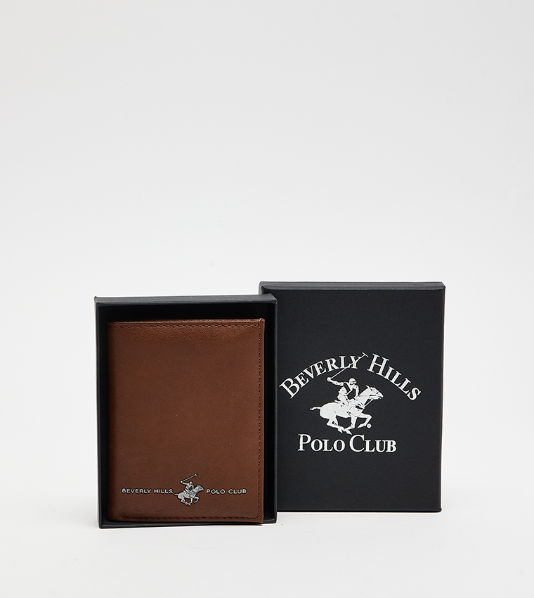 Logo Detail Leather Bi-Fold Wallet