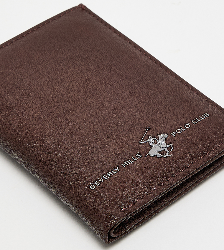 Logo Detail Leather Bi-Fold Wallet