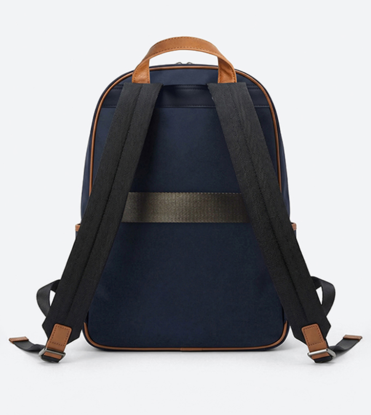 Contrast Trim Logo Badge Backpack