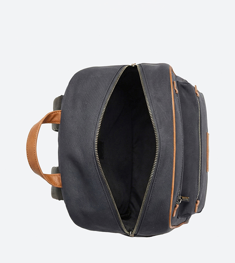 Contrast Trim Logo Badge Backpack