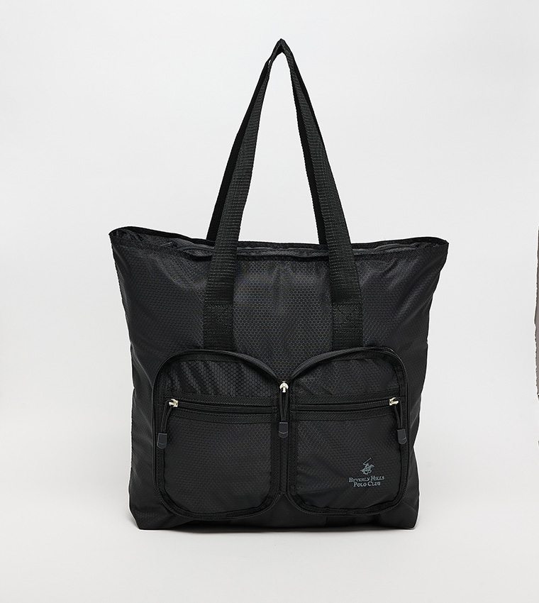 Textured Zip Tote Bag